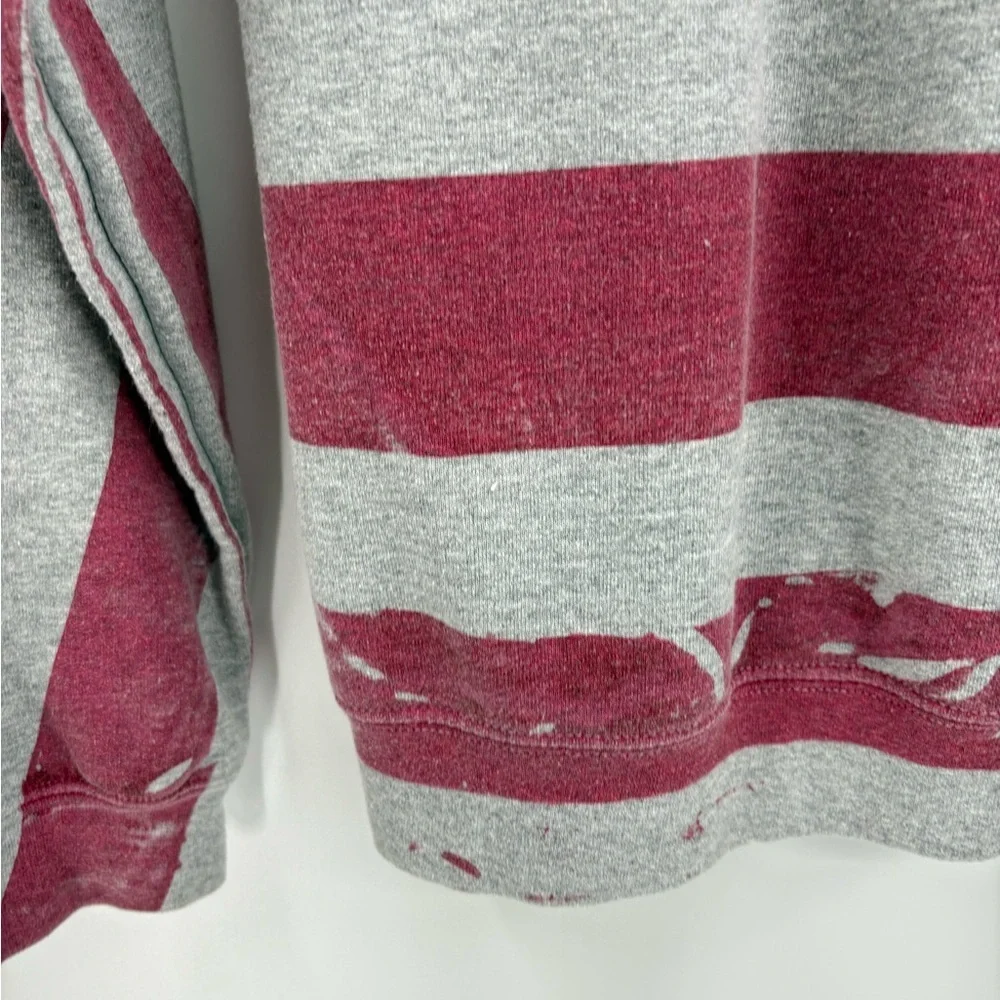 Unisex gilden American USA flag sweatshirt long sleeve cotton size medium - Picture 9 of 15